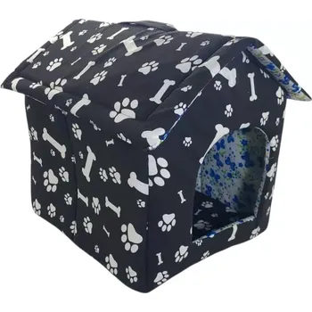 Pelíšek pro psa Domeček pro psa - skládací 55x46x47 Černý
