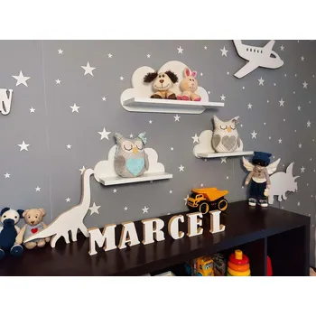 police Vingo Polička mráček - bílá Rozměry (cm): 35x11,8, v. 18