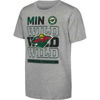 Chlapecké tričko Outerstuff Dětské tričko Minnesota Wild NHL Timeless Ss Tee Velikost: Dětské S (6 - 8 let)