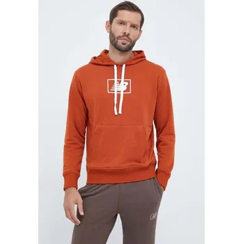 Pánská mikina Mikina New Balance MT33508ROX hnědá 82X, vel. M