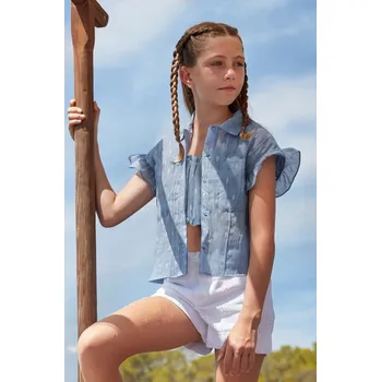 Chlapecké kraťasy Dětské bavlněné šortky Mayoral 6269.8D.Junior.PPYH bílá 00X, vel. 167