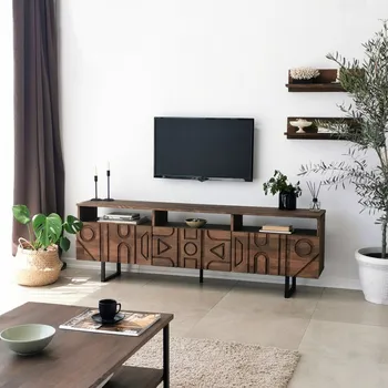 Televizní stolek TV stěna / Sestava pod TV Aristo - Walnut