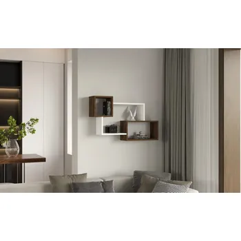 police Nástěnná police Afro - Walnut