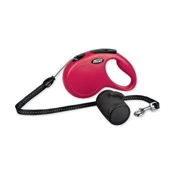 Vodítko pro psa Vodítko FLEXI Classic Set lanko s multiboxem M 5m červené