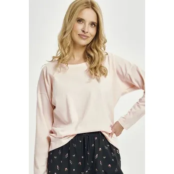 Dámské pyžamo Dámské pyžamo Taro Irene - bavlna Růžovo-šedá M