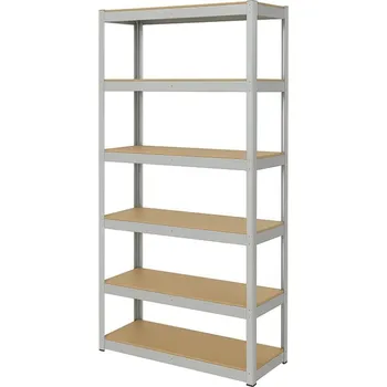 Dílenský regál Regál 2400x1200x500 mm zinkovaný 6-policový, nosnost 1050 kg