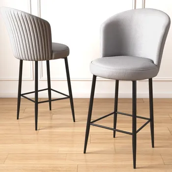 Barová židle Bar Stool Set (4 Pieces) Uras - Grey, Black