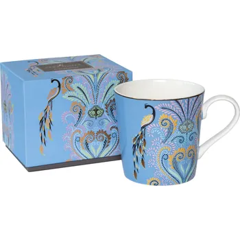 Sara Miller London Gift Mug porcelánový hrnek Peacock Feligree 340ml páv