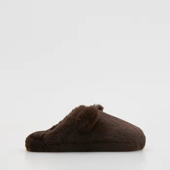 Dámské pantofle Reserved - Měkké papuče - hnědá - 637FA-88X - 637FA-88X-401