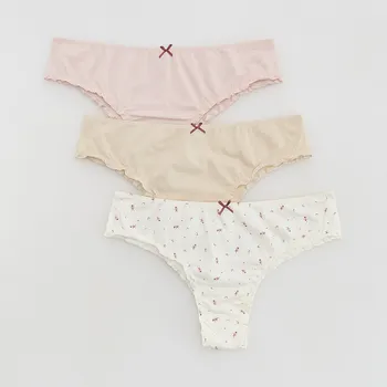 Kalhotky Reserved - Bavlněné kalhotky brazilky 3 pack - vícebarevná - 559EZ-MLC - 559EZ-MLC-L