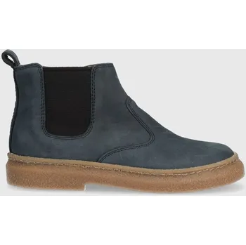 Dámské kozačky Semišové boty Pom D'api TRIX JOD ZIP tmavomodrá barva P1DGCG0402.24.27 59X, EUR 27