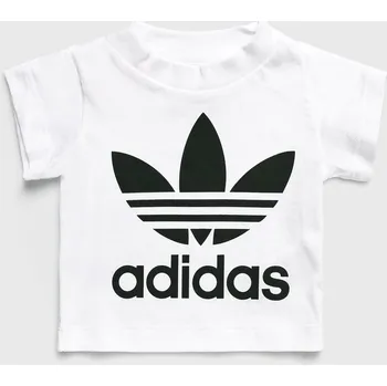 Dámské tričko adidas Originals - Dětský top 62-104 cm DV2828 bílá 00X, vel. 68