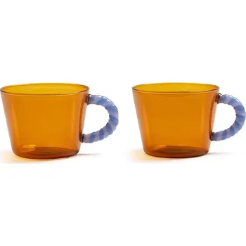 Sklenice Sada skleniček &k amsterdam Duet Amber 2-pack 356.04 oranžová 28X