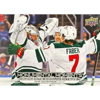 Karetní hra insert karta FILIP GUSTAVSSON 25-26 Tim Hortons Monumental Moments číslo MM-5