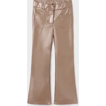 Dívčí oblečení Dětské kalhoty Mayoral černá barva, hladké 7508.8F.Junior.9BYX 99X, vel. 152