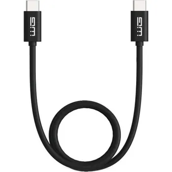 Kabel do PC WG - Datový kabel Type-C to Type-C / 1m / 3A / black 10625