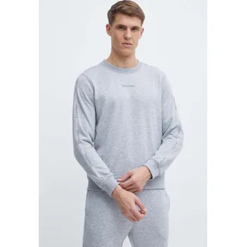 Pánská mikina Tréninková mikina Calvin Klein Performance šedá barva, s potiskem 00GMS4W337 90X, vel. L