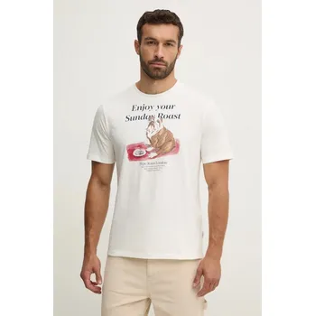 Pánské tričko Bavlněné tričko Pepe Jeans AXEL TEE PM509622 bílá 00X, vel. L