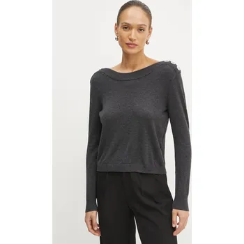 Dámský svetr Svetr z vlněné směsi Morgan MCHOU šedá 90X, vel. XL