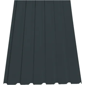 plechová krytina SATJAM Plech trapézový SAT18 NP střešní PE25 tl. 0,5 mm RAL 7016 antracit