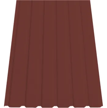 plechová krytina SATJAM Plech trapézový SAT18 NP střešní PURMAT tl. 0,5 mm RR28 višňový
