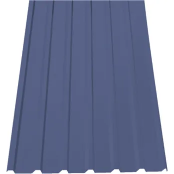 plechová krytina SATJAM Plech trapézový SAT18 NP střešní PE25 tl. 0,7 mm RAL 5010 signálně modrý
