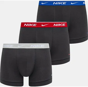 Boxerky Boxerky Nike 3-pack pánské, šedá barva, 0000KE1008 0000KE1008. 90X, vel. S