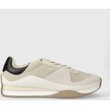 Pánská obuv Tenisky Calvin Klein LOW TOP LACE UP béžová barva, HM0HM01286 01X, EUR 43