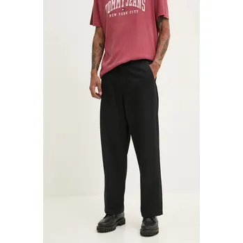 Bavlněné kalhoty Vans černá barva, ve střihu chinos, VN000HZDBLK1 99X, vel. 32/30