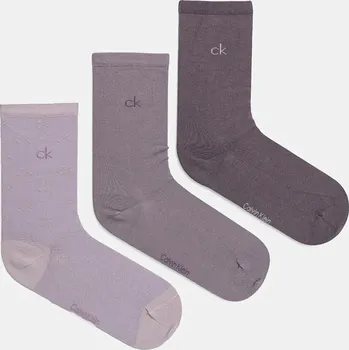 Dámské oblečení Ponožky Calvin Klein 4-pack 701229441 fialová 45A, vel. ONE SIZE