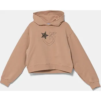 Chlapecká mikina Dětská mikina Pinko Up oranžová barva, s kapucí, s aplikací, F4PIJGHS057 24X, vel. 152