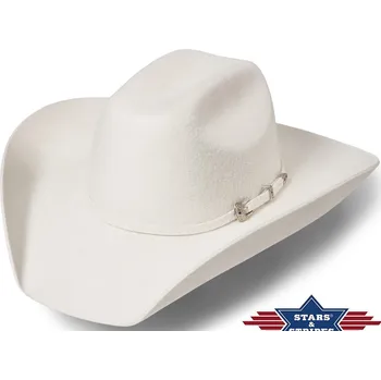 Klobouk Stars and Stripes Westernový klobouk - WYOMING Silverbelly Velikost: 60 cm