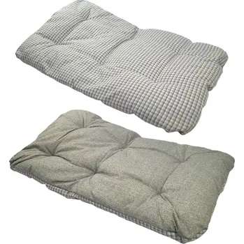 Pelíšek pro psa Matrace pro psa 126x78x11 Šedý pruhovaný