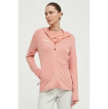Dámská mikina Sportovní mikina Mammut Aconcagua Light ML růžová barva, s kapucí 1014.04410 03X, vel. XS