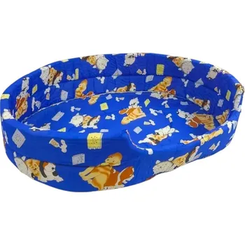 Pelíšek pro psa Pelíšek oválný 60x50x15 Modrý