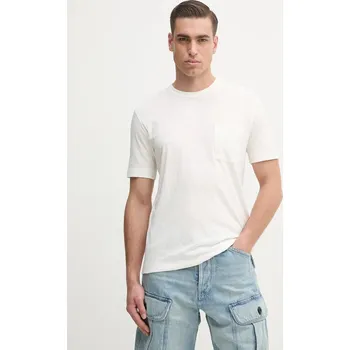 Bavlněné tričko Marc O'Polo M23217651204 béžová 01X, vel. XL