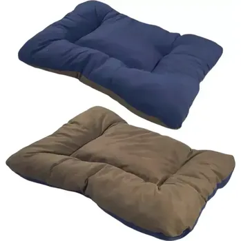 Pelíšek pro psa Pelech pro psa hranatý 112x80x12 Modro-hnědý