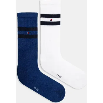 Pánské ponožky Ponožky Tommy Hilfiger 2-pack pánské, tmavomodrá barva, 701229841 701229841.NOS 59A, vel. 39/42