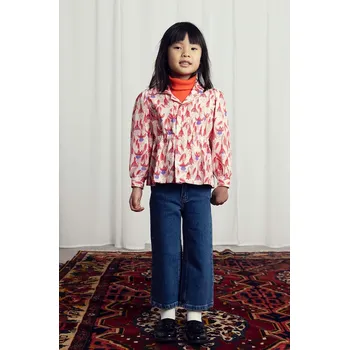 Chlapecká košile Dětská košile Mini Rodini Fuchsia 2472010242 červená 33X, vel. 80-86