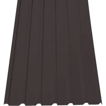 Střešní krytina SATJAM Plech trapézový SAT18 NP střešní PE25 tl. 0,5 mm RR32 tmavě hnědý
