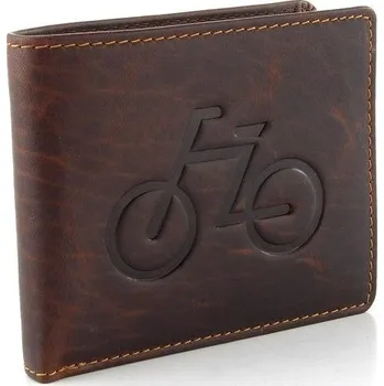 Peněženka Pánská peněženka s ražbou jízdního kola brown 66-3701/M | P700249