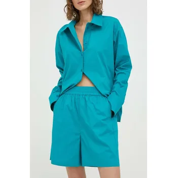 Pánská móda Bavlněné šortky Herskind 4836610 tyrkysová 66X, vel. 34