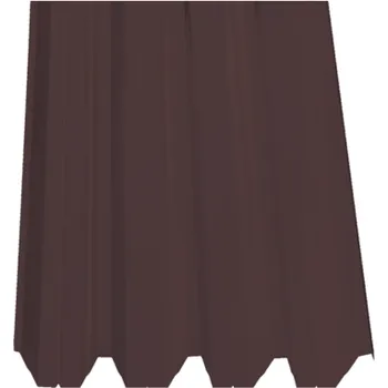 plechová krytina SATJAM Plech trapézový SAT50 střešní PE25 tl. 0,5 mm RAL 8017 tmavě hnědý