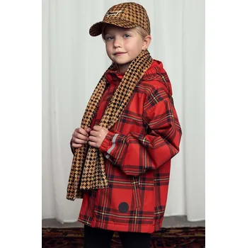 Dětská bunda Mini Rodini červená barva, 1100015042 33X, vel. 80-86