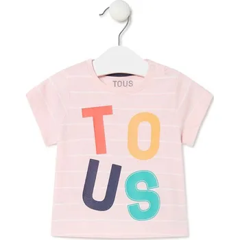 Dětské bavlněné tričko Tous Casual.2003 růžová 03X, vel. 63-68