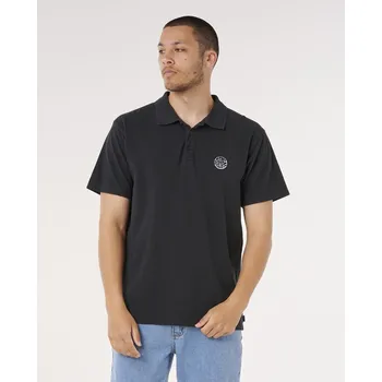 Pánské tričko Tričko Rip Curl WETTIE POLO Black velikost L
