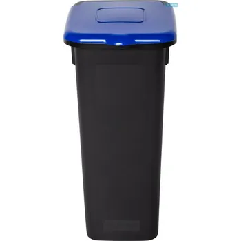 Odpadkový koš Odpadkový koš na tříděný odpad Flap Bin šedý 53 l, modré víko - papír