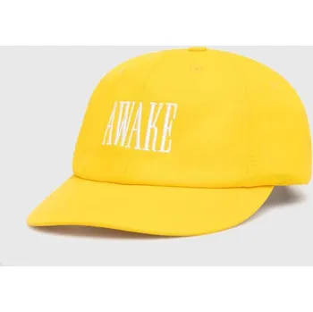 Čepice Bavlněná baseballová čepice Awake NY Logo Hat SP24.HT004 žlutá 11X, vel. ONE SIZE