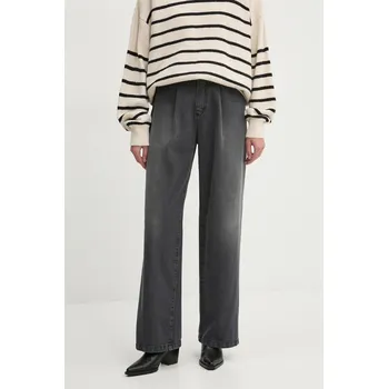 Dámské džíny Džíny Answear.LAB dámské, high waist 2088.ilk šedá 90X, vel. S