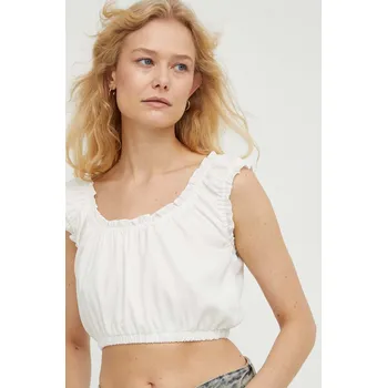 Dámská halenka Halenka The Kooples FTOP24074K béžová 01X, vel. L